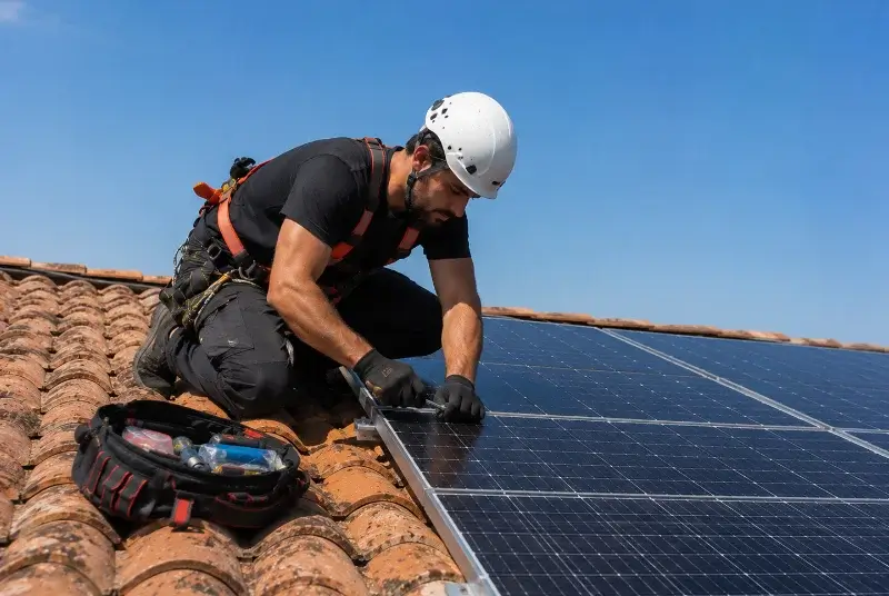 Maintenance et monitoring de panneaux solaires à Prunet-et-Belpuig